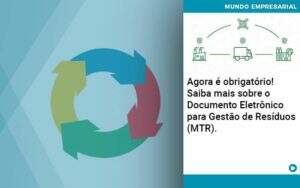 Agora E Obrigatorio Saiba Mais Sobre O Documento Eletronico Para Gestao De Residuos Mtr - Conexão Contábil